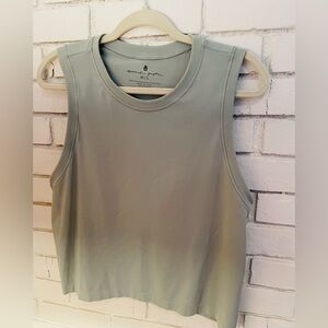 Spiritual Gangster light sage green cropped tank size M/L